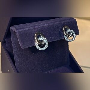 Elegant Silver Crystal Earrings by kate spade